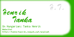 henrik tanka business card